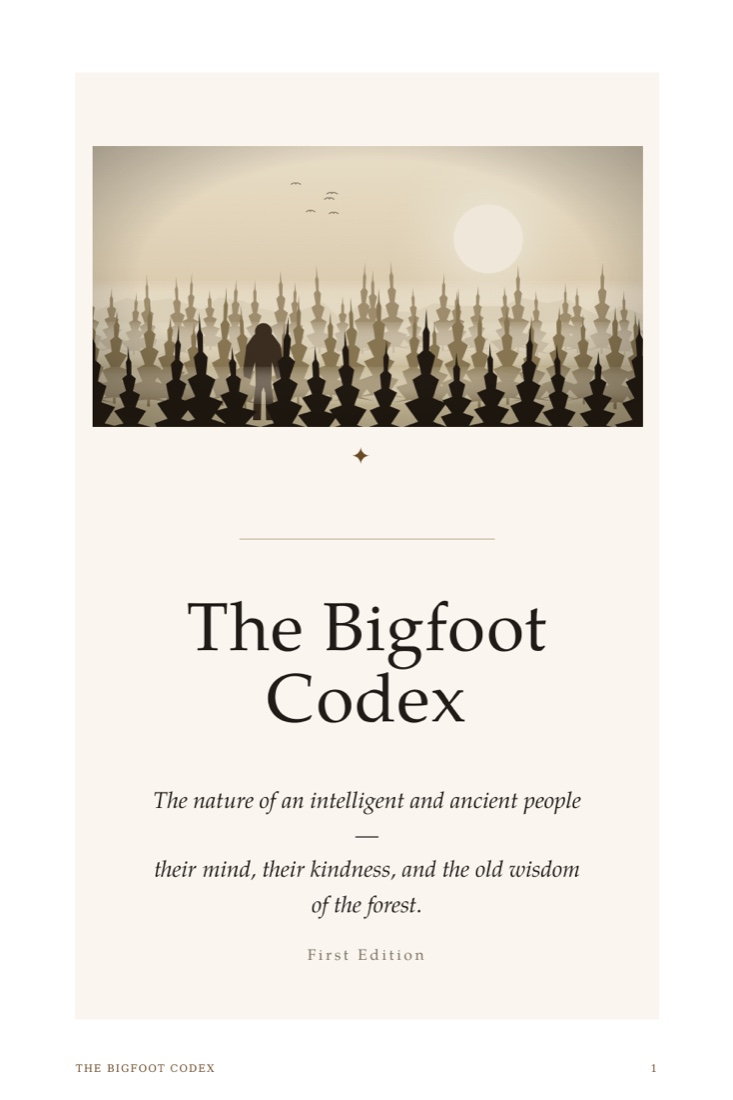 The Bigfoot Codex — book cover